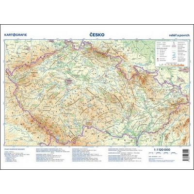Česko Příruční mapa 1:1 120 000