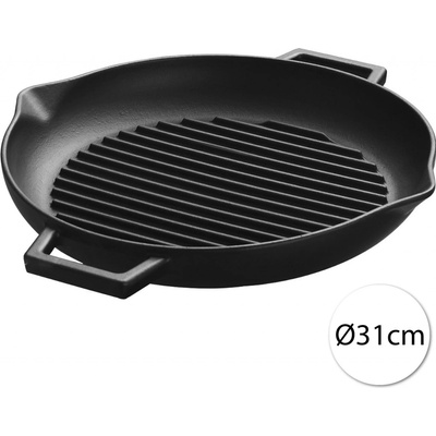 Perfect Home Liatinová grilovacia platňa s výlevkou 31cm 15502
