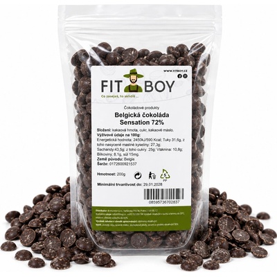 Fitboy Belgická 72% Sensation 200 g