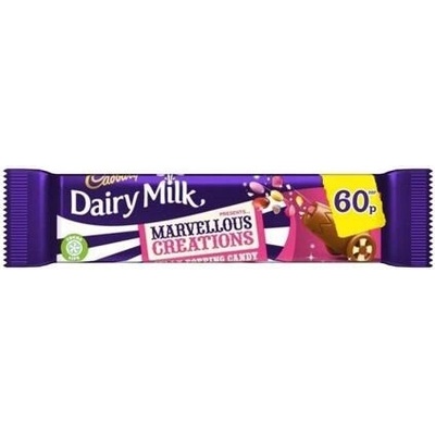 Cadbury mléčná čokoláda s kousky praskajících bonbonků 24 x 47 g