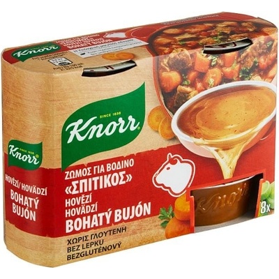 Knorr Bohatý Bujón Hovězí 8 x 28 g – Hledejceny.cz
