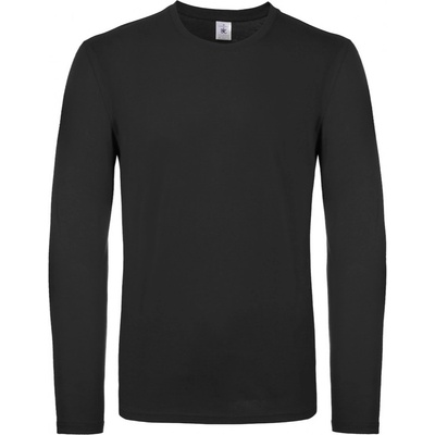 B&C Collection tričko s dlouhým rukávem černá