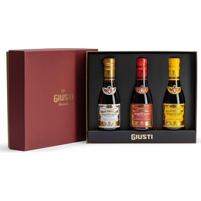 GIUSTI Modena 1605 Balzamikový ocet 2 & 3 & 4 GOLD MEDALS 3 x 100 ml
