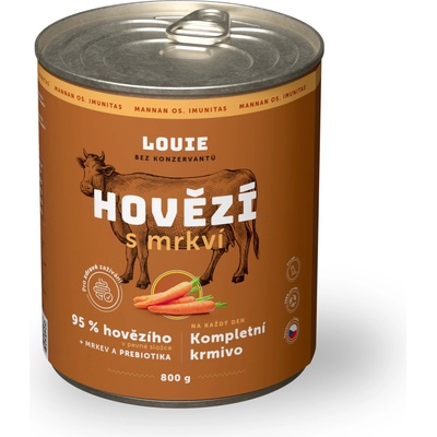 Louie Adult hovädzie s mrkvou 800 g