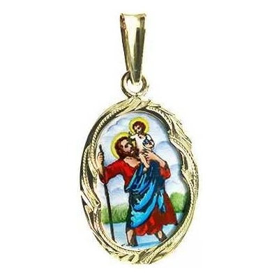 Aljančič Svatý Kryštof medailon 436R zlato