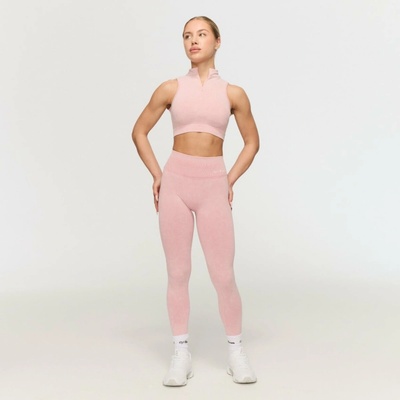 GymBeam Dámske bezšvové legíny Fierce Baby Pink