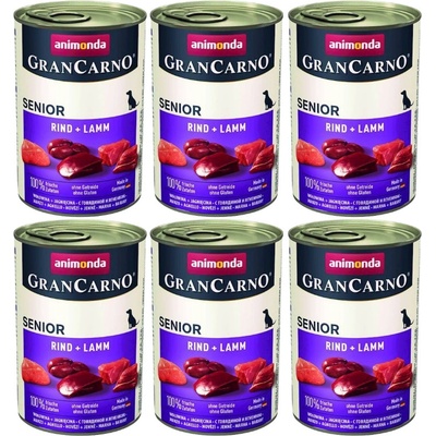 Animonda GranCarno Senior hovězí a jehně 6 x 400 g – Hledejceny.cz