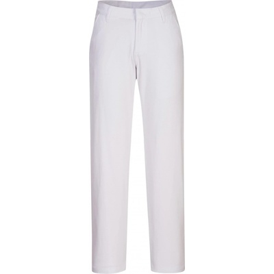 Portwest S235 dámske slim chino nohavice Biela