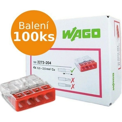 WAGO 4x2,5mm MINI 2273-204