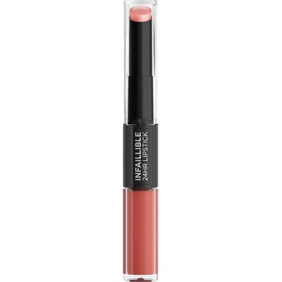 L'Oréal Paris Infallible dlhotrvajúci rúž a lesk na pery 2 v 1 312 Incessant Russet 5 ml