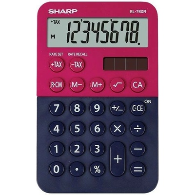 SHARP EL-760RBRB, červeno-modrá