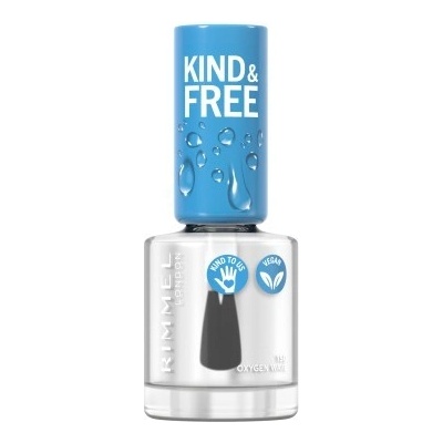 Rimmel Kind & Free vrchní lak na nehty 150 Oxygen Wave 8 ml