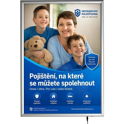 A-Z Reklama CZ Smart LED box 25 A4 – jednostranný – světelný rám na plakát – Hledejceny.cz