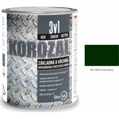 Korozal 3v1 RAL 6005 tmavozelený 0,75l