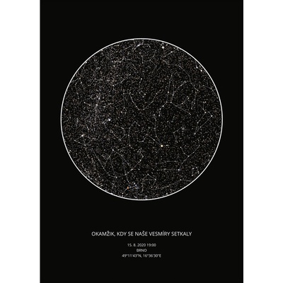 Jen tak z lásky Hvězdná mapa životního okamžiku - Váš originální dárek s hloubkou Rozměr plakátu: 50 × 70 cm (PDF e-mailem), Barva pozadí: Malý princ – Hledejceny.cz