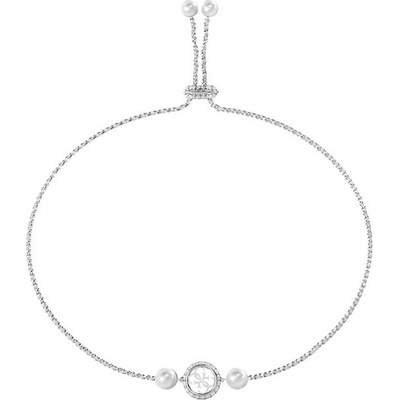 Guess Elegantní ocelový náramek Tiny Pearly JUBB05520JWRHT/U