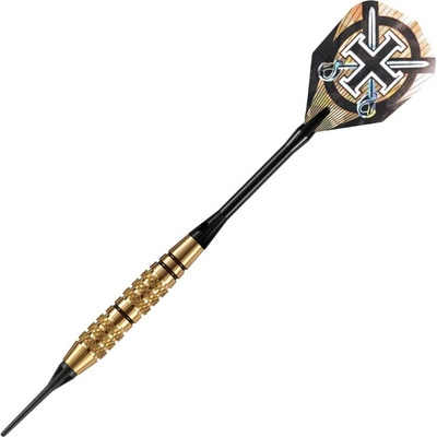 Sada soft šipek Harrows Corsair 16gr K2 černé, brass
