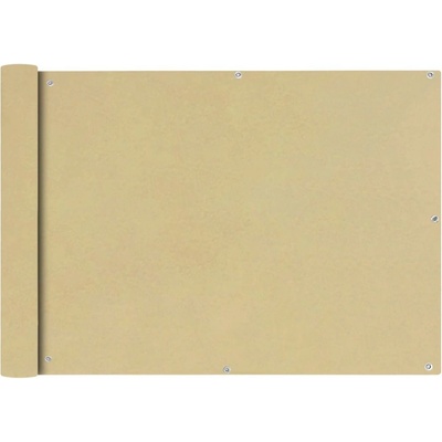 Greatstore Balkónová zástěna z oxfordské látky 75x600 cm béžová