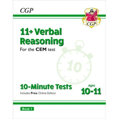 "11+ CEM 10-Minute Tests: Verbal Reasoning - Ages 10-11 Book 1 (with Online Edition)" - "" ("CGP Books")(Paperback / softback)