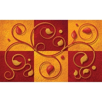 Preinterier FT4654 Fototapeta na stenu Červenooranžový ornament vlies 104cm x 70cm