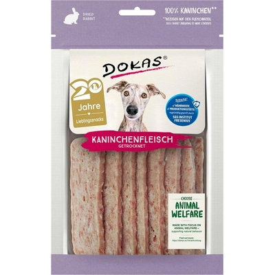 Dokas masový snack poloměkký králičí 6 x 70 g