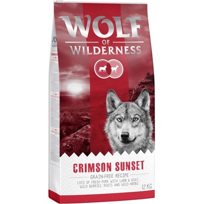 Wolf of Wilderness Crimson Sunset jahňacie a kozie 2 x 12 kg
