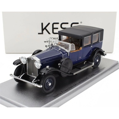 KESS MODEL ISOTTA FRASCHINI TIPO 8A LANDAULET SALA SEMICONVERTIBLE OPEN 1924 BLUE BLACK 1:43