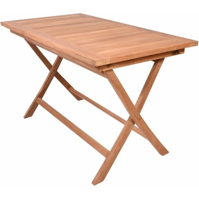 Jedálenský stôl DIVERO D104410 ošetrený teak hnedý