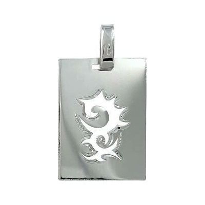 Infinitysilver Stříbrný přívěsek destička s ornamentem styl drak 441257 2 – Hledejceny.cz