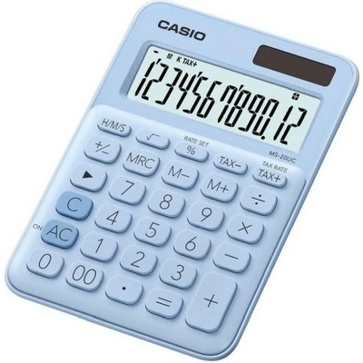 Casio MS 20 UC, 12 míst, světlá modrá