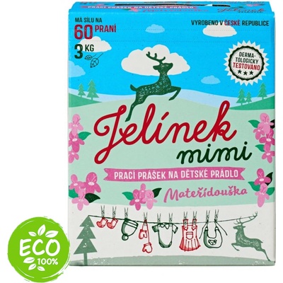 Jelen Jelínek mimi Prací prášek Mateřídouška 3 kg 60 PD