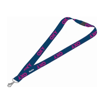 Šňůrka na krk Oxybag s karabinkou OXY BLUE LINE Pink