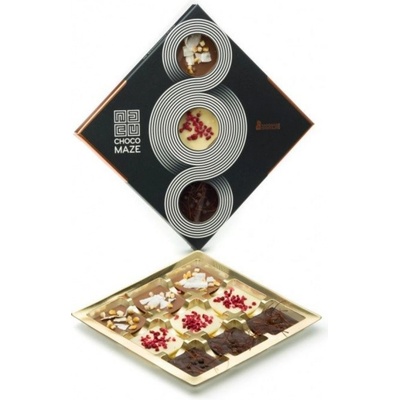 CHOCOMAZE Colour spicy 3 x 3 miešaná čokoláda 28%/33`% s ovocím a korením 50 g