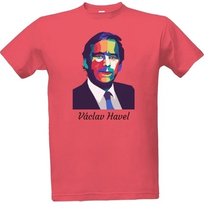 Tričko s potiskem Václav Havel pánské denim