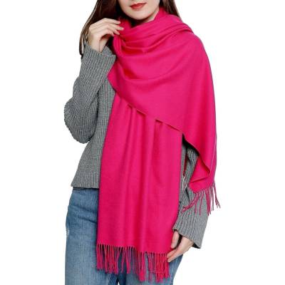 Classic Scarf růžová kašmírová šála