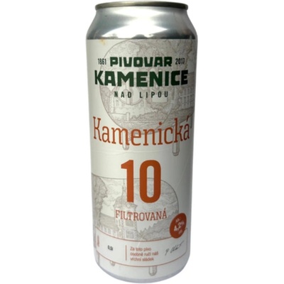 Kamenice 10° 0,5 l (plech)