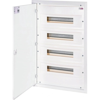 ETI Rozvádzač zapustený bytový 72M IP20/IP30 kovové dvierka 675x418x120mm ERP18-4