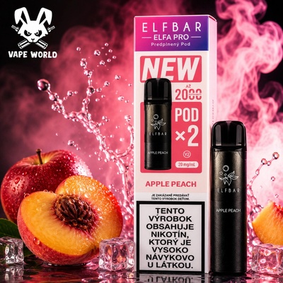 ELF BAR ElfBar Elfa Pro V2 cartridge Apple Peach 2 x 2 ml 20 mg