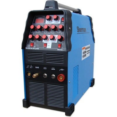 Sherman TIG 210 AC/DC puls 60% s pulzem TIG hořákem