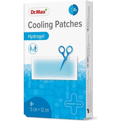 Dr. Max Cooling Patches 5x12 cm hydrogelové náplasti 6 ks