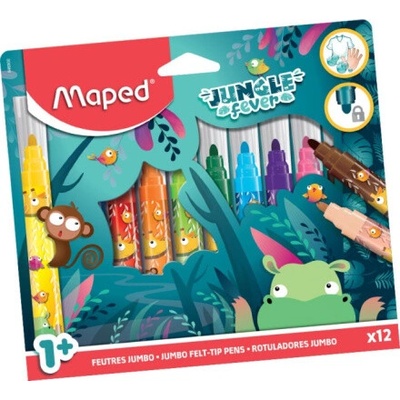 MAPED Fixy Jungle Fever Jumbo 12ks 160851