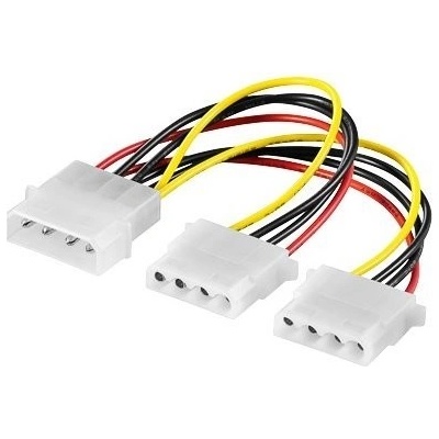 PremiumCord Molex na 2 x Molex Redukce, napájecí, rozdvojka, Molex na 2x Molex kn-1