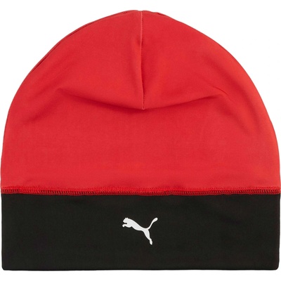 Puma Športová čiapka TEAMADDITIONS TECH BEANIE Červená Čierna Biela JNR