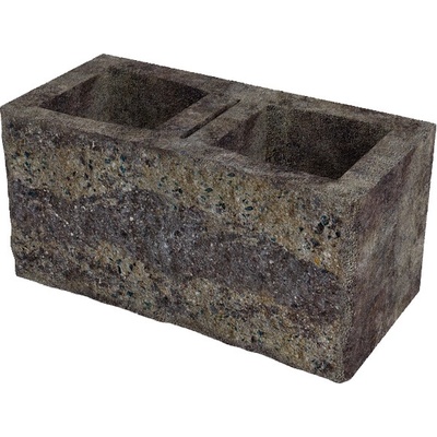 Diton Tvárnice plotová okrasná A 390×190×190 mm jednostranná pískovo-hnědá (60)
