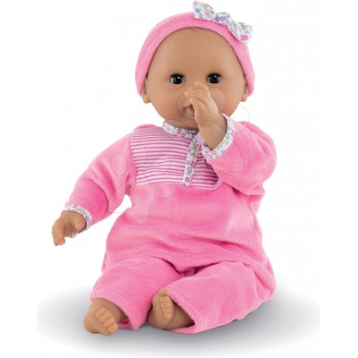 Corolle Bábika Bebe Calin Maria Corolle's Flowers s čiernymi klipkajúcimi očami a fazuľkami 30 cm