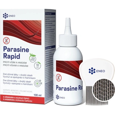 Parasine Rapid 100 ml + speciální hřeben + čepice – Hledejceny.cz