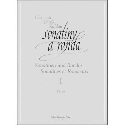 Sonatiny a ronda pro klavír 1 Clementi, Dusík, Kuhlau – Hledejceny.cz