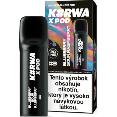 ElfBar Kurwa X Pod cartridge Blueberry Sour Raspberry 20 mg