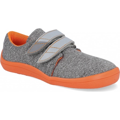 Beda Barefoot dětské tenisky Mandarine soft s pevným opatkem šedé
