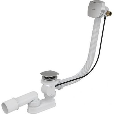 Alcadrain Pro více sérií Sifon vanový automat s napouštěním přepadem 57 cm, chrom A564CRM2